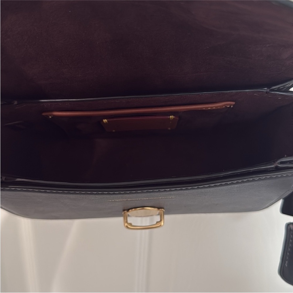 Coach Black Leather Tabby Shoulder Bag with Gold Hardware - Picture 8 of 12